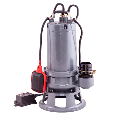 Насос дренажный AQUARIO GRINDER-100 (1.1кВт, 150л/мин, напор 18м, режущий механизм, кабель 10м, глуб. 5м, 30кг, защ.сух.хода, корпус - чугун)